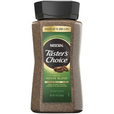 NESCAFE TASTER’S CHOICE Decaf House Blend Instant Coffee 14 oz. Jar