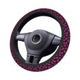 thumbnail image 4 of Elastic Steering Wheel Cover, fashion lips black leopard Stretch Thickening Car Steering Wheel Cover Women Men, Steering Wheel Protector Universal 15 in, 4 of 7