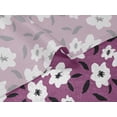 thumbnail image 5 of oneOone Velvet Dark Magenta Fabric Florals Craft Projects Decor Fabric Printed By The Yard 58 Inch Wide-D6O, 5 of 5