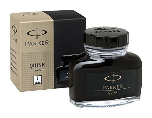 PARKER QUINK Ink Bottle, Black, 57 ml