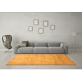 thumbnail image 3 of Ahgly Company Indoor Square Abstract Orange Modern Area Rugs, 8' Square, 3 of 4