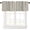 Black-yellow-gray, variant on William Morris Floral Valances Set for Kitchen, Bohemia Retro Plant Flowers White and Green Pattern Home Decor Rod Pocket Window Drapes for Living Room Dining Room Office 54x18inch