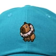 thumbnail image 2 of Dalix Capybara Donut Cap Embroidered Dad Baseball Hat Cotton Adjustable Womens in Teal, 2 of 5