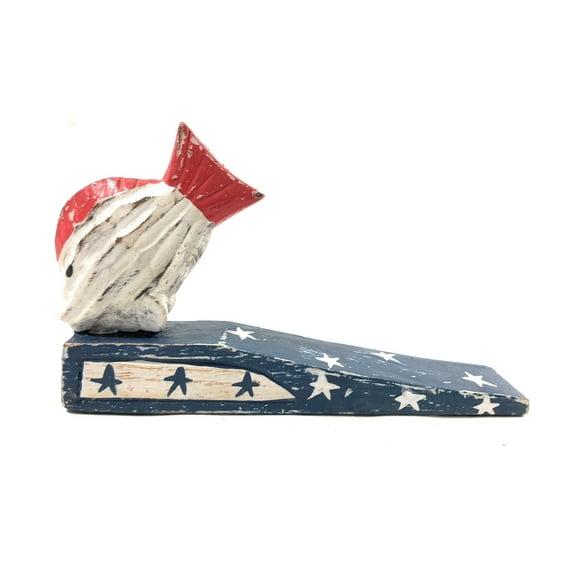 Americana Door Stopper w/ Fish 4" - USA Decor | #ort17081c