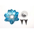 thumbnail image 3 of Solar Lotus Flower Lamp Glass Crack Garden Landscape Lighting Lawn Plug Lamp - Blue Black, 3 of 5