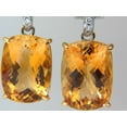 thumbnail image 2 of 26.50CT NATURAL GOLDEN CITRINE DIAMOND DANGLE EARRINGS, 2 of 7