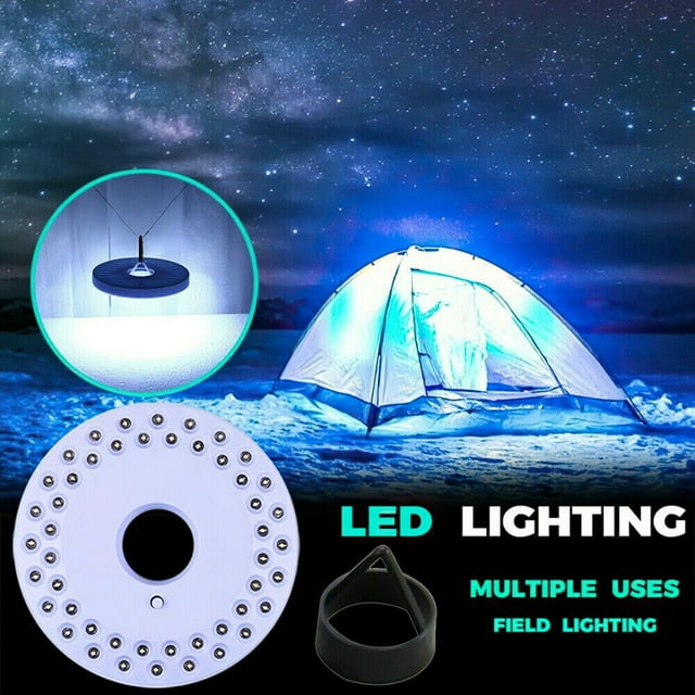 48 LED Outdoor Camping Torch, Hanging Tent Lamp, Waterproof Design, Durable Plastic, For Hiking, Emergency Lighting, Energy-Saving Bulbs, Multi-Socket Adapter, For Campers, Travelers, Akmoler