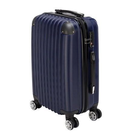 Ktaxon 20 inch Waterproof Spinner Luggage Suitcase Rolling Wheels Navy