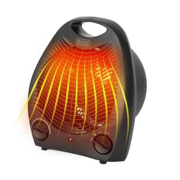 BLACK+DECKER Lightweight Space Heater for Indoor Use, 1500W Infrared Heater with Overheat Protection