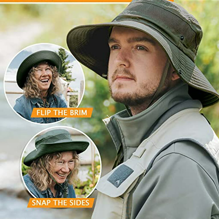 New Outdoor Hats Men Fishing Cap Solid Color Wide Brim Anti-uv Beach Sun  Caps Women Bucket Hat Summer Autumn Hiking Camping