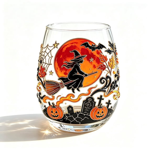 Gunhay Clearence Artisanal Blue Ringed Octopus Glassware, 3D Octopus Stemless Wine Glasses, Handcrafted Marine Animal Bar Glass, Unique Nautical Gift for Sea Lovers (Whale)