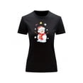 thumbnail image 2 of Playera Blusa Con Estampado De Muñeco De Nieve Navidad Color Negro Talla Chica Marca Emil SaEs, 2 of 4