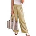 thumbnail image 3 of Pantalones de pierna ancha para mujer, Pantalones de pierna ancha para mujer Pantalones de pierna recta para mujer Pantalones sueltos para mujer Materiales ecológicos, 3 of 4