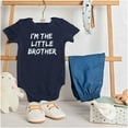 thumbnail image 3 of I'm the Little Brother Siblings Bodysuit Jumper Boys Infant Baby Brisco Brands 18M, 3 of 7