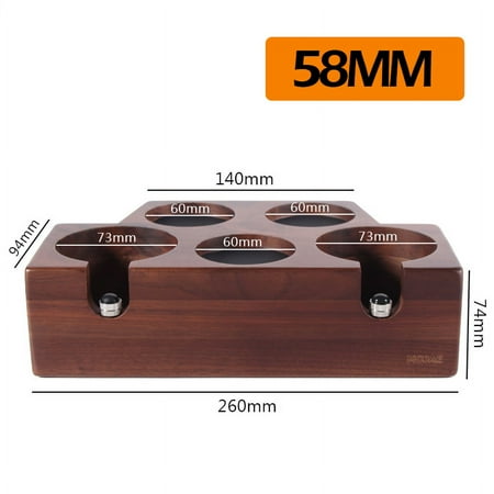 

Coffee Tamper Holder Filter Stand Walnut Espresso Distributor Mat Rack 51mm 54mm 58mm Coffee Maker Tool Accessories Barista Gift