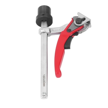 

2024 Ratcheting Table Clamp Alloy Steel Self Aligning Stable Clamping Anti Slip Woodworking Table Clamp