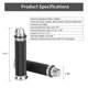 thumbnail image 5 of Universal Motorcycle Handlebar Grips Cnc Aluminum Rubber(silver), 5 of 5