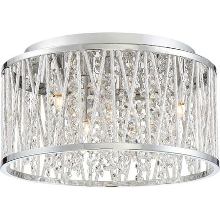 Quoizel Platinum Crystal Cove Small Flush Mount in Polished (Best Crystal Cove Cottage)