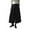 Black, variant on Women Solid Woolen Culottes Loose Wide Leg Pants Nine Quarter Pants Women Summer Pants