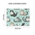 thumbnail image 2 of Cute Cat Print on Canvas Wall Art Decor for Home, Living Room, Bedroom - Ready to Hang 16x12in, 2 of 6