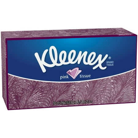 Kleenex Pink Facial Tissues, 152 sheets