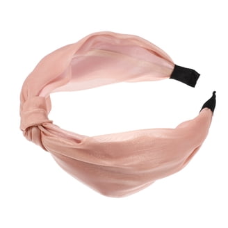 Slip silk knotted pink headband Slip Pure Silk Knot Headband, Mulberry 22 Momme Silk, Pink  main image 4