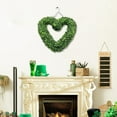 thumbnail image 2 of JLFNYA Boxwood Heart Wreath, 16.9" Valentine's Day Heart Wreath for Front Door, Artificial Valentine'S Day Heart Shaped Wreath, Valentine's Day St. Patrick's Day Decorations, 2 of 8
