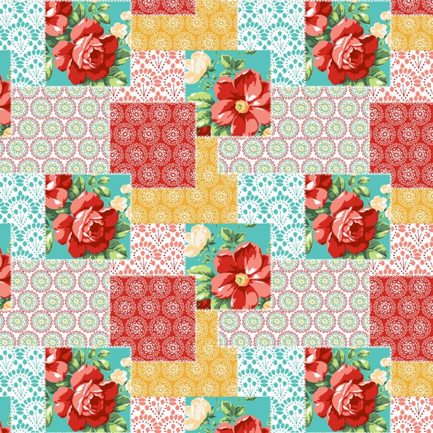 The Pioneer Woman 44" Cotton Vintage Floral Sewing & Craft Fabric by the Yard, Multicolor