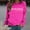 Hot Pink cheap stuff under 5 dollars, variant on Dyegold Womens Sweatshirts Trendy Online Shopping Winter Casual Fleece Hoodie Plus Size Western Letter Printed Sweater Ladies Long Sleeve Crew Neck Tops Oversized Comfy Shirts Teen Girls Outfits