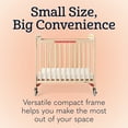 thumbnail image 2 of Foundations Next Gen First Responder Evacuation Compact Portable Mini Crib, 3" Mattress Included, Natural, 2 of 9