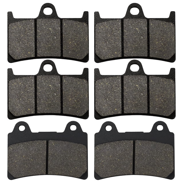 Cyleto Pastillas de freno delanteras y traseras para YAMAHA Roadstar 1700 XV1700 2004-2009 XV 1700 Road Star Midnight Silverado 2004 2005 2006 2007