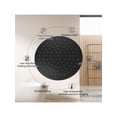 thumbnail image 6 of EastVita Round Shower System. 12 Inch Rainfall Shower Head With Handheld Combo. Wall Mounted Shower System Shower Fixtures With Pressure-Balanced Valve. Matte Black/Brushed Nickel, 6 of 8