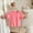 Pink, variant on ZZwxWA Toddler Short Sleeve Henley Shirt Boys Ribbed T-Shirt Toddler Kids Boys Girls Fashion Cute Solid Color Soft Button Short Sleeve Bottom Tops Discount