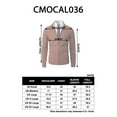 thumbnail image 6 of H2H Mens Casual Slim Fit Cardigan Sweater Cable Knitted Button Down Stand Collar (CMOCAL036), 6 of 6