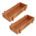 thumbnail image 1 of 2 Pieces Succulent Planter Box Decorative Rustic Wooden Rectangular Plant Container Garden Planter Vintage Flower Pot for Indoor Outdoor Plants Vegetables Herbs Flowers, 1 of 5