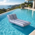thumbnail image 5 of Striped Inflatable Pool Chair – Floating Lounge for Summer Relaxation, 5 of 7