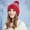 Red, variant on Caywon Winter Cold Proof Warm Knitted Hat Ear Protection Versatile Fashion Pullover Hat Wool Hat Soft Blocks Cold Suitable for Daily Wear and Outdoor Activities