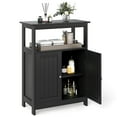thumbnail image 1 of Giantex Armoire de Rangement pour Salle de Bain, Organisateur de Rangement au Sol avec Tablette Réglable à 3 Niveaux, Unité de Rangement Moderne, Noir, 1 of 9