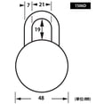 thumbnail image 2 of Padlock Comb Blue Dial, 2 of 2