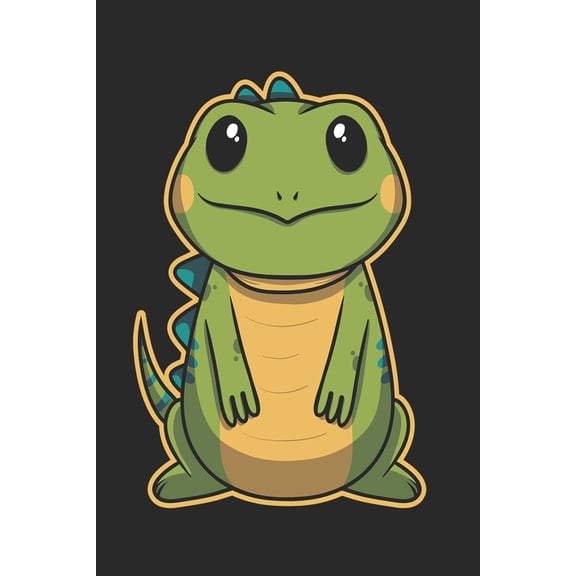 Notebook: 109 pages A5 ( 6x9 inch) - Grid Paper - Graph Paper - Quad Ruled - Great gift for kids and friends - A great gift idea for the first day of school - Cute funny Iguana (Paperback)