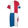 thumbnail image 4 of Vestido holgado con bolsillos y bandera de Panamá, trajes de verano para mujer 2025, vestidos de mujer, vestido de noche de verano para mujer 2025, 4 of 6