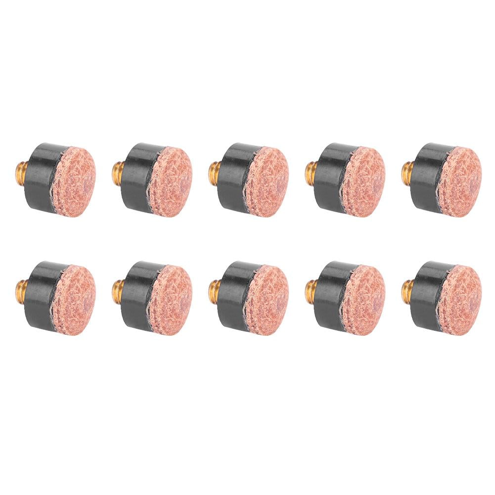 Tebru Snooker Tip, 10pcs Billiards Snooker Pool Cue Pole Tip