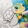 thumbnail image 3 of Clearance! DIY Coloring Blanket for Kids, Color Fillable Flannel Blanket with Coloring Pens, Soft Cozy Kids Activity Blanket Home Decor (10.24x8.27x1, 3 of 7