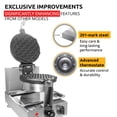 thumbnail image 4 of ALDKitchen Bubble Waffle Maker Machine | Manual Thermostat | Commercial Waffle Iron | 110V, 4 of 9