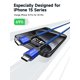 thumbnail image 3 of Cable USB C a USB C JSAUX de 100 W, 5 A, carga rápida de 10 pies (paquete de 2), 3 of 7