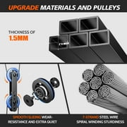 UPGO Home Gym Station, Workout Equipment with 154LBS Weight Stack, Leg Press And Preacher Curl Pad