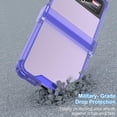 thumbnail image 4 of Designed for Galaxy Z Flip 4 Case with Hinge Protection,Samsung Flip 4 Full Cover Shockproof Slim Phone Protection Case Clear for Z Flip 4 5G(2023)-Clear Purple, 4 of 14