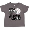 thumbnail image 3 of Inktastic Little Sister and Biggest Baseball Fan Girls Toddler T-Shirt, 3 of 5