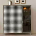 thumbnail image 2 of Self Adhesive Vinyl Black and White Houndstooth Plaid Shelf Liner Contact Paper for Cabinets Dresser Drawer Cupboard Door Bookshelves Funiture Table Walls Decor 16X98 Inches, 2 of 10