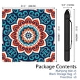 thumbnail image 2 of Mandala Mahjong Mat for Table, 31.5*31.5in Anti Slip American Mahjong Table Cloth, Noise Reduction, Neoprene Mah jongg Mat with Carrying Bag & 3 Dices, Mahjong Accessories Gift, Board Tile Games Mats, 2 of 7